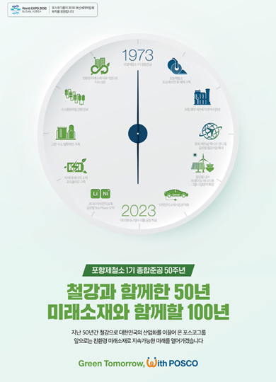 2023년 포항제철소 1기 종합준공 50주년 기념 편